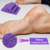IANFAN 200 Pcs Disposable Foot Pumice Stone Bulk, Foot Scrubber Pumice Pads for Dead Skin Foot Callus Remover Bath Spa, 3.54 x 1.77 x 0.47 Inch(Purple, Blue) view 3