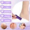 IANFAN 200 Pcs Disposable Foot Pumice Stone Bulk, Foot Scrubber Pumice Pads for Dead Skin Foot Callus Remover Bath Spa, 3.54 x 1.77 x 0.47 Inch(Purple, Blue) view 4