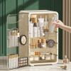 ADFLTFC Makeup Organizer, Dust Water Proof Cosmetics Storage Display Case with Drawers,Cosmetics Storage and Display Case,Countertop Cosmetic Storage Transparent Cover for Bedroom Bathroom(A) view 1