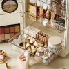 ADFLTFC Makeup Organizer, Dust Water Proof Cosmetics Storage Display Case with Drawers,Cosmetics Storage and Display Case,Countertop Cosmetic Storage Transparent Cover for Bedroom Bathroom(A) view 3