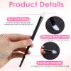 4Pcs Silicone Eyeshadow Brush, Eyeshadow Brush Lip Mask Brushes, Silicone Eye Brush for Liquid Eye Shadow Cream Applying view 4