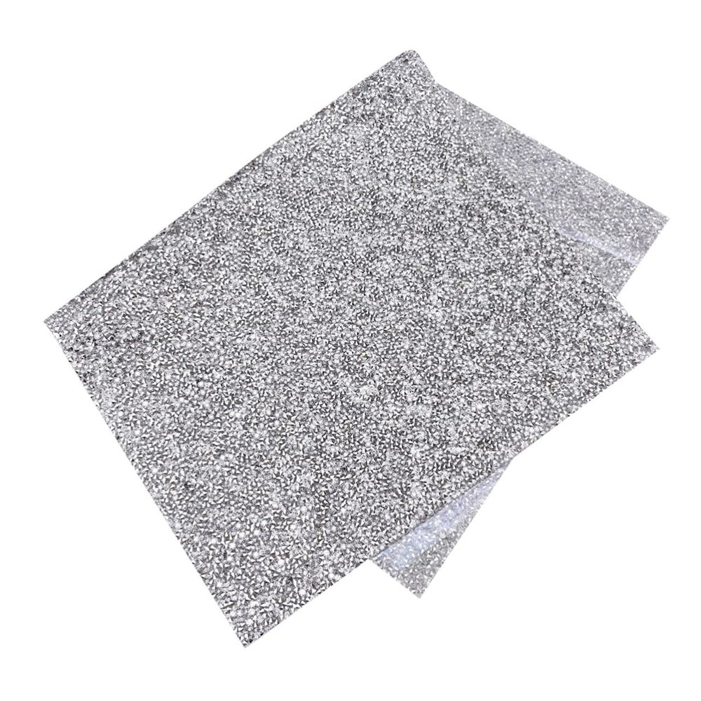 FRCOLOR Foldable Nail Mat with Full Rhinestone Design Nail Art Cushion for Salon Table Protection Easy to Clean