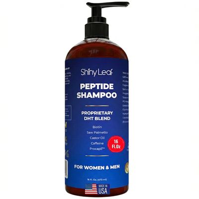 Anti-Thinning Peptide Shampoo Sulfate Free Thickening & Hydrating DHT Shampoo With Biotin, Caffeine & Saw Palmetto, Formulated For Women & Men, Safe For Color-Treated & All Hair Types, 16 fl.oz