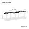 Acrylic Eyelash Tweezers Holder Stand 8 Holes Tweezers Storage Rack Organizer Shelf Eyelash Extension Nail Tattoo Makeup Tools(Single Layer Black) view 2
