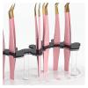 Acrylic Eyelash Tweezers Holder Stand 8 Holes Tweezers Storage Rack Organizer Shelf Eyelash Extension Nail Tattoo Makeup Tools(Single Layer Black) view 4