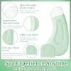 2PCS Silicone Blackhead Remover Tool, Silicone Face Spatula, Pore Scraper, Deep-Cleaning Skin Scraper, Universal Skincare Tool for Both Men and Women (Green Skin Tone) view 2