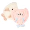 ABOOFAN 2PCS Cartoon Coral Hair Drying Caps for Women Water Absorbent Fast Drying Shower Towels with Lovely Bowknot and Ears Soft Microfiber Hair Wraps for Bath and Gym White Pink view 1