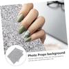 VALICLUD Shiny Full Drill Nail Mat for Manicure Practice Protective Nail Tech Desktop Pad for Novices and Professionals view 3