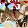 Baluue 100pcs DIY Lipstick Boxes Portable Lip Gloss Tube Packaging Small Paper Cosmetic Storage Cases with Decorative Patterns for Travel and Salon Use view 4