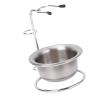 TengXiCLP Stainless Steel Shaving Stand Bowl Set with Metal Shaving Brush Holder and Thick Foaming Bowl, Rustproof and Practical for a Complete Shaving Experience view 3