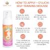 DLuchi Self-Tanning Mousse - D'Luchi Autobronceador Golden Tan, Hydrating & Long-Lasting Color | Natural Glow with Aloe Vera, Jojoba & Macadamia | Quick-Dry Self Tanner (Medium Tan) view 3