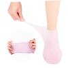 Baluue Moisturizing Cracking Sebs Socks for Women Soft Foot Care Pads Comfortable Elastic Sole Protectors Toeless Ankle Socks for Hydrated and view 2