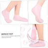 Baluue Moisturizing Cracking Sebs Socks for Women Soft Foot Care Pads Comfortable Elastic Sole Protectors Toeless Ankle Socks for Hydrated and view 3