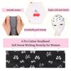 Leeven Headbands for Women 6 PCS Non Slip Soft Elastic Bands Yoga Running Sports Workout Gym Head Wraps Cotton Cloth Headbands view 3