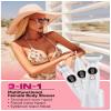 ANYLIV 3 in 1 Bikini Trimmer for Women, Electric Razors for Women with Display, Painless Bikini Trimmer, USB Charging, Electric Shaver for Woman,Shaver for Woman for Face, IPX7 Waterproof,White view 2