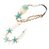 Garneck 2pcs Beach Style Hair Bands for Women and Stretchy Flower and Seashell Design Headbands Comfortable Elastic Headwear for Outdoor Party Wedding Travel and Daily Use view 1