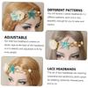 Garneck 2pcs Beach Style Hair Bands for Women and Stretchy Flower and Seashell Design Headbands Comfortable Elastic Headwear for Outdoor Party Wedding Travel and Daily Use view 4