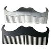 Healifty 2pcs Men Beard Comb Stainless Steel Hair Styling Tool for Goatee Neckline Cheekline Rustproof Barber Accessories Silver Black view 1