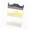Healifty 2pcs Men Beard Comb Stainless Steel Hair Styling Tool for Goatee Neckline Cheekline Rustproof Barber Accessories Silver Black view 4