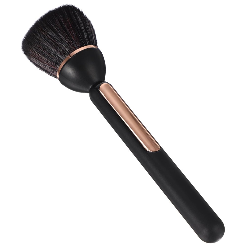 Beaupretty Lightweight Loose Powder Brush for Makeup and Nail Dust Removal Soft Bristles for Face Blush and Nail Cleaning Portable Black Small Makeup Brush for Precise Application and Easy