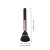 Beaupretty Lightweight Loose Powder Brush for Makeup and Nail Dust Removal Soft Bristles for Face Blush and Nail Cleaning Portable Black Small Makeup Brush for Precise Application and Easy view 4