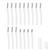 16pcs Dermaplane Razor for Women Face, Gentle Facial Hair Remover Eyebrow Eye Brow Shaver with Precision Microblades Scalpel Blade for Dermaplaning Peach Fuzz & Skin Exfoliation Tool (Transparent) view 1