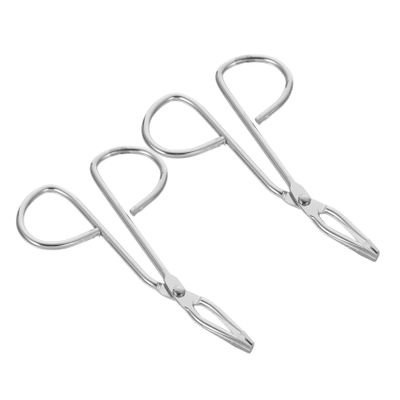 Beatifufu 2PCS Stainless Steel Scissor Tweezers with Angled Tips for Precise Eyebrow and Eyelash Grooming User Friendly Comfortable Grip Beauty Tool for Womens Facial Hair Removal Suitable