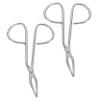 Beaupretty 2PCS Stainless Steel Scissor Tweezers for Women and Men Multi Functional Eyebrow and Facial Hair Grooming Tools Portable Beauty Accessories for Precise Shaping and Removal view 1