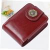 GALPADA Lipstick Case Brown with Built-In Mirror, Portable PU Leather view 4