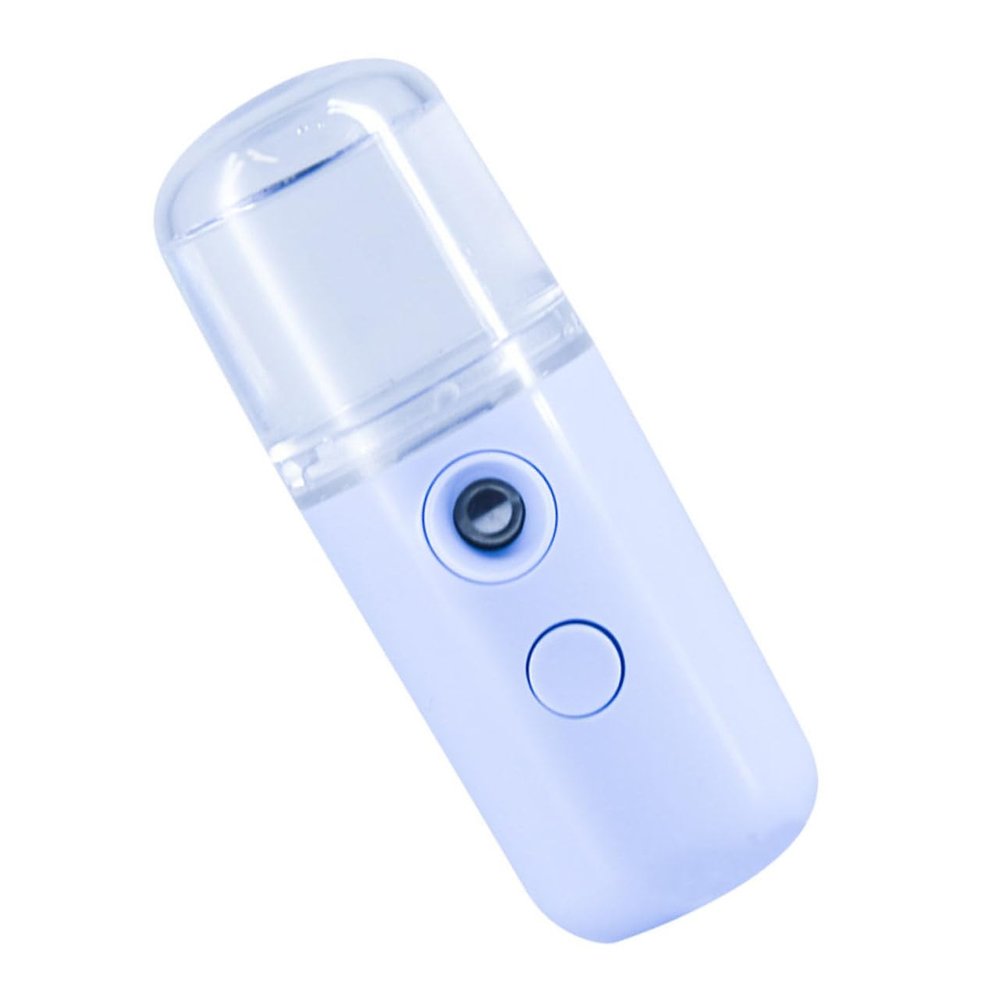 FRCOLOR Portable Nano Face Humidifier Mist Sprayer USB Rechargeable Facial Steamer for Women Skin Hydrating Beauty Care with Atomization Technology Mist Output for Makeup Friendly