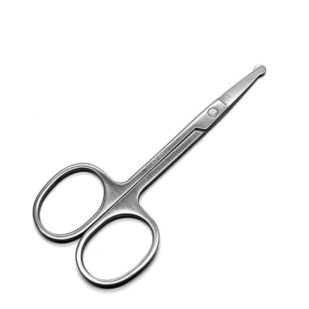 PartyKindom Stainless Steel Nose Hair Scissors with Rounded Tip for Safe Ear Eyebrow Beard Mustache Trimming Rust Resistant Grooming Tool for Men and Women
