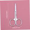 PartyKindom Stainless Steel Nose Hair Scissors with Rounded Tip for Safe Ear Eyebrow Beard Mustache Trimming Rust Resistant Grooming Tool for Men and Women view 2