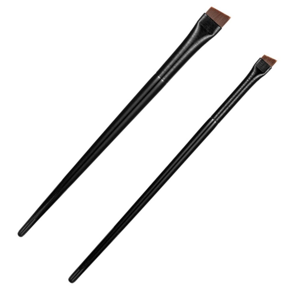 Healifty 3 Sets Ultra Fine Angled Eyeliner and Eyebrow Brush Kit Bristles for Precise Makeup Application Multipurpose Brow Tool for Natural Shaping and Tight Lash Line Detailing Portable