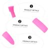 Baluue 5 Pairs Silicone Cuticle Cutter Handle Sleeve Non Slip Manicure Trimmer Cover Portable Nail Dead Skin Nipper Grip Protector for Precise Grooming Random Color view 2