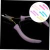 Baluue 5 Pairs Silicone Cuticle Cutter Handle Sleeve Non Slip Manicure Trimmer Cover Portable Nail Dead Skin Nipper Grip Protector for Precise Grooming Random Color view 3