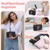 Initial Makeup Bag for Women, Travel Makeup Bag Small Cosmetic Bag, Birthday Gifts for Girls and Women, Teen Girls Gifts Trendy Stuff, Personalized Gifts for Grandkids Teacher Friends Bride Bridesmaid view 4