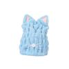 NOLITOY Cat Ear Hair Drying Towel, Quick Dry Coral Fleece Cap for Travel view 1