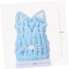 NOLITOY Cat Ear Hair Drying Towel, Quick Dry Coral Fleece Cap for Travel view 4