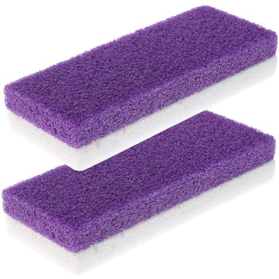 ETHZZLE 2pcs Natural Foot Pumice Stone Callus Remover Portable Lightweight Pedicure Scrubber Blocks for Dead Skin Exfoliation and Foot Care Random Color Random Color