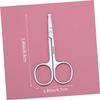 Didiseaon Stainless Steel Nose Hair Scissors with Rounded Tips for Safe Trimming Eyebrow Beard Mustache Grooming Rust Resistant Precision Tool for Men and Women view 2