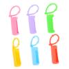 Beaupretty 6pcs Silicone Roller Bottle Protective Covers Essential Oil Sleeve Slip Bright Colors for Travel Storage and Carrying Cases view 1