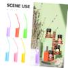Beaupretty 6pcs Silicone Roller Bottle Protective Covers Essential Oil Sleeve Slip Bright Colors for Travel Storage and Carrying Cases view 2