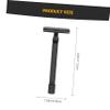 Didiseaon Old Style Double Sided Manual Safety Razor Beard Shaving Tool for Men Handle with Stand and Blade Storage Box Skin Friendly Grooming Kit for Smooth Shave view 2