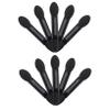COOLHIYA 10pcs Disposable Dual Sided Eyeshadow Sponge Brushes Black Handle Oval Tips Makeup Tool Kit for Travel Parties Daily Use Easy to Carry and Apply view 1