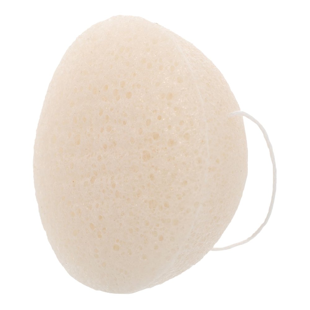 Baluue Half Sphere Facial Makeup Remover Sponge Pad Gentle Exfoliating Face Cleansing Tool for Daily Pore Cleaning and Oil Removal Reusable White Sponge for Sensitive Skin