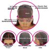 10 Inch Reddish Brown Short Bob Wig Human Hair Glueless Wigs Human Hair Pre Plucked 180% Density Reddish Brown 13x4 transparent Lace Front Wigs for Women Straight Lace Front Bob 33# Color view 3