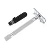 Beaupretty Premium Double Edge Safety Razor for Men and Women Metal Shaving Razor with Ergonomic Grip and Rotating Opening Rust Resistant for Safe Easy Blade Replacement view 1