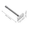 Beaupretty Premium Double Edge Safety Razor for Men and Women Metal Shaving Razor with Ergonomic Grip and Rotating Opening Rust Resistant for Safe Easy Blade Replacement view 2