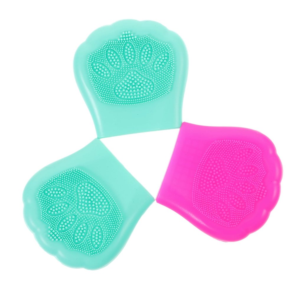ETHZZLE Silicone Facial Cleaning Brush Cat Claw Design Soft Food Grade Skin Friendly Face Cleansing Tool Portable for Gentle Exfoliation and Deep Skin Care Gift Random Color
