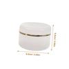6 Pack 90ml PP Cream Jars with Spoon, Leak-Proof White Travel Containers view 2